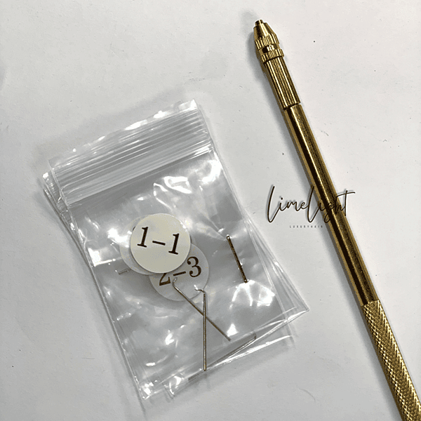 Brass ventilating pin holder