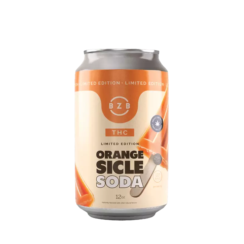 Delta-9 THC Soda, 25mg / 12oz - Orangesicle | Case of 24