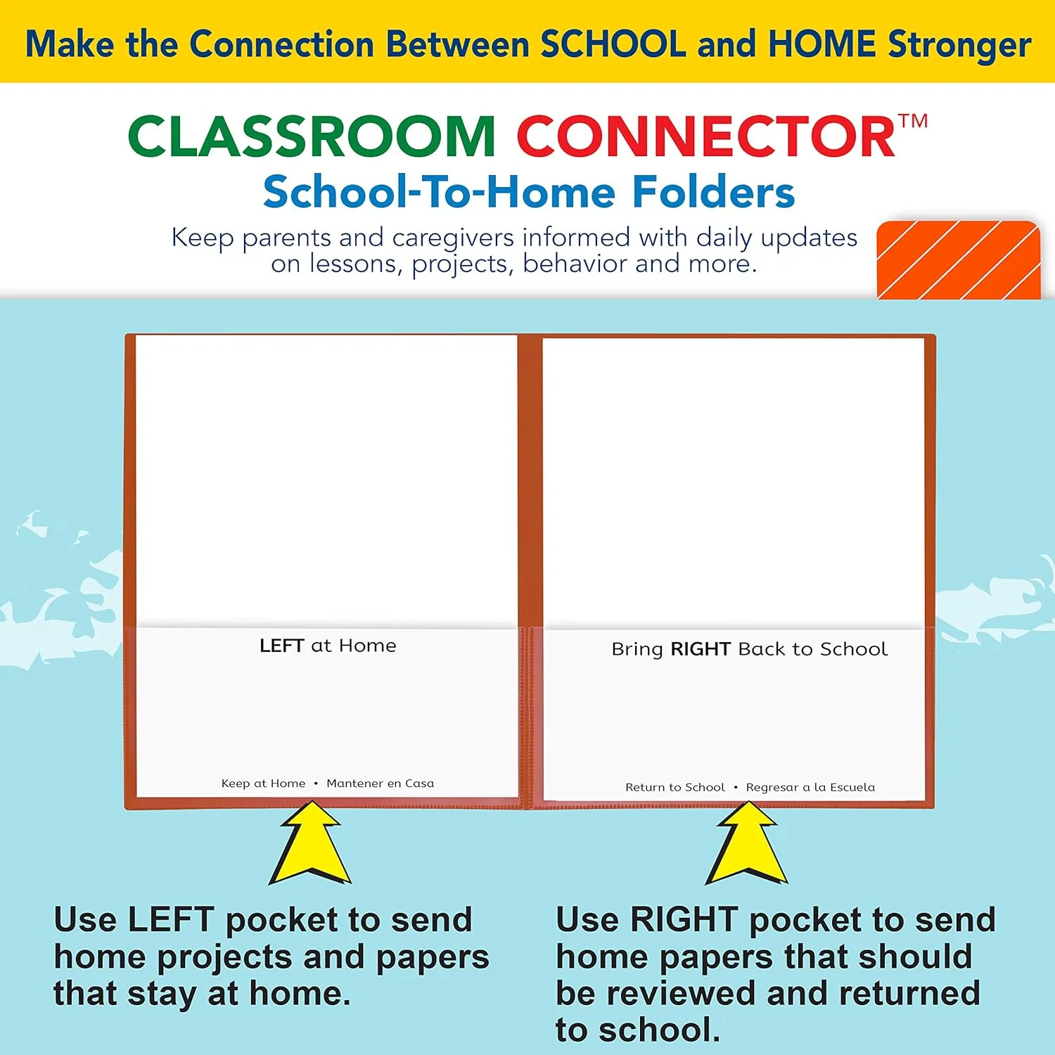 C-LINE Classroom Connector School-to-Home Folders