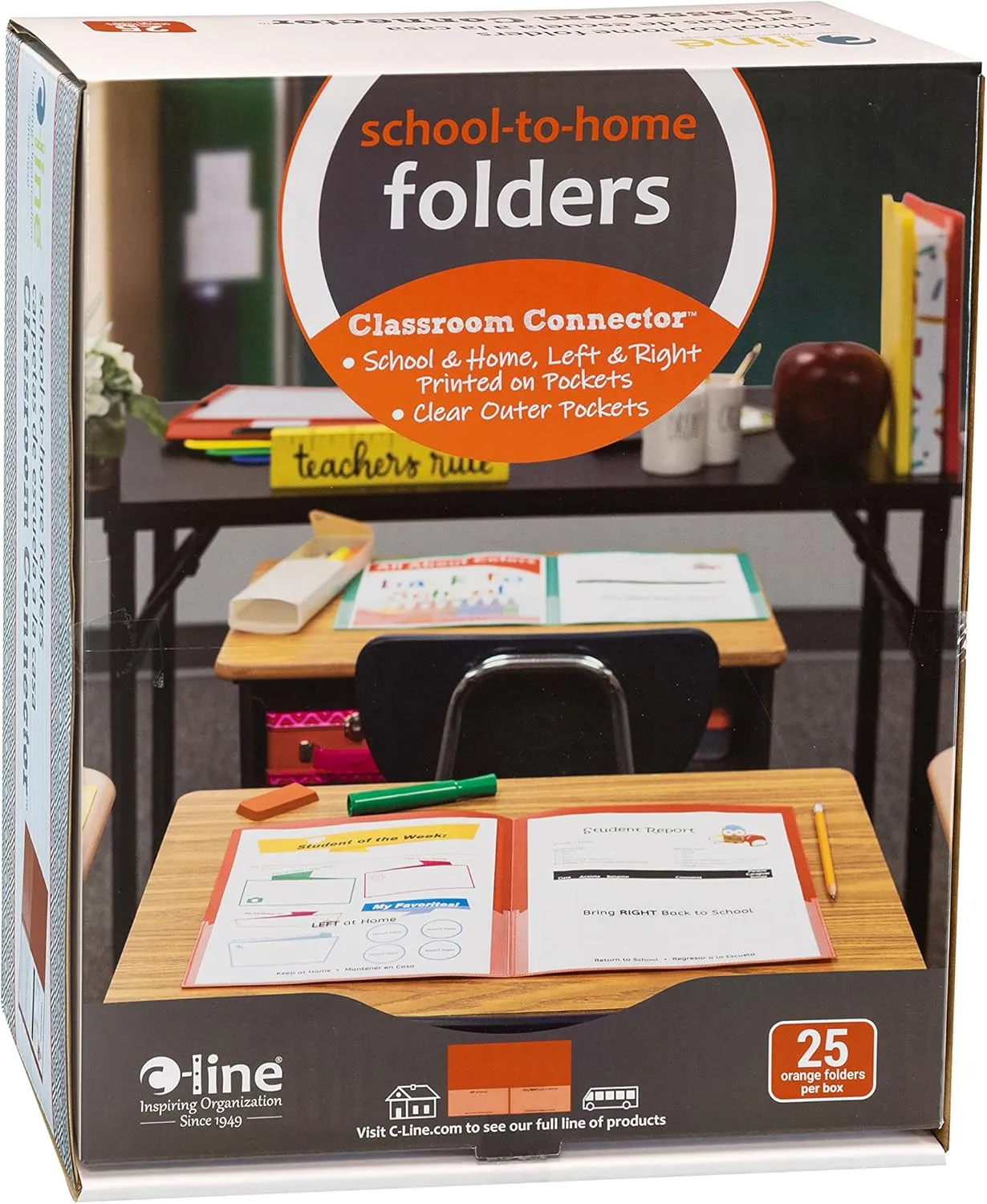 C-LINE Classroom Connector School-to-Home Folders