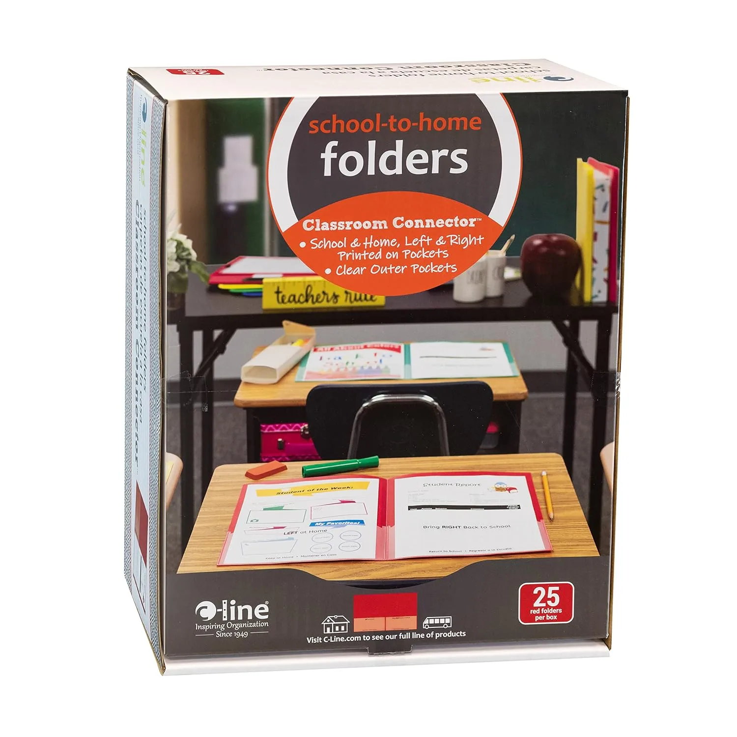 C-LINE Classroom Connector School-to-Home Folders