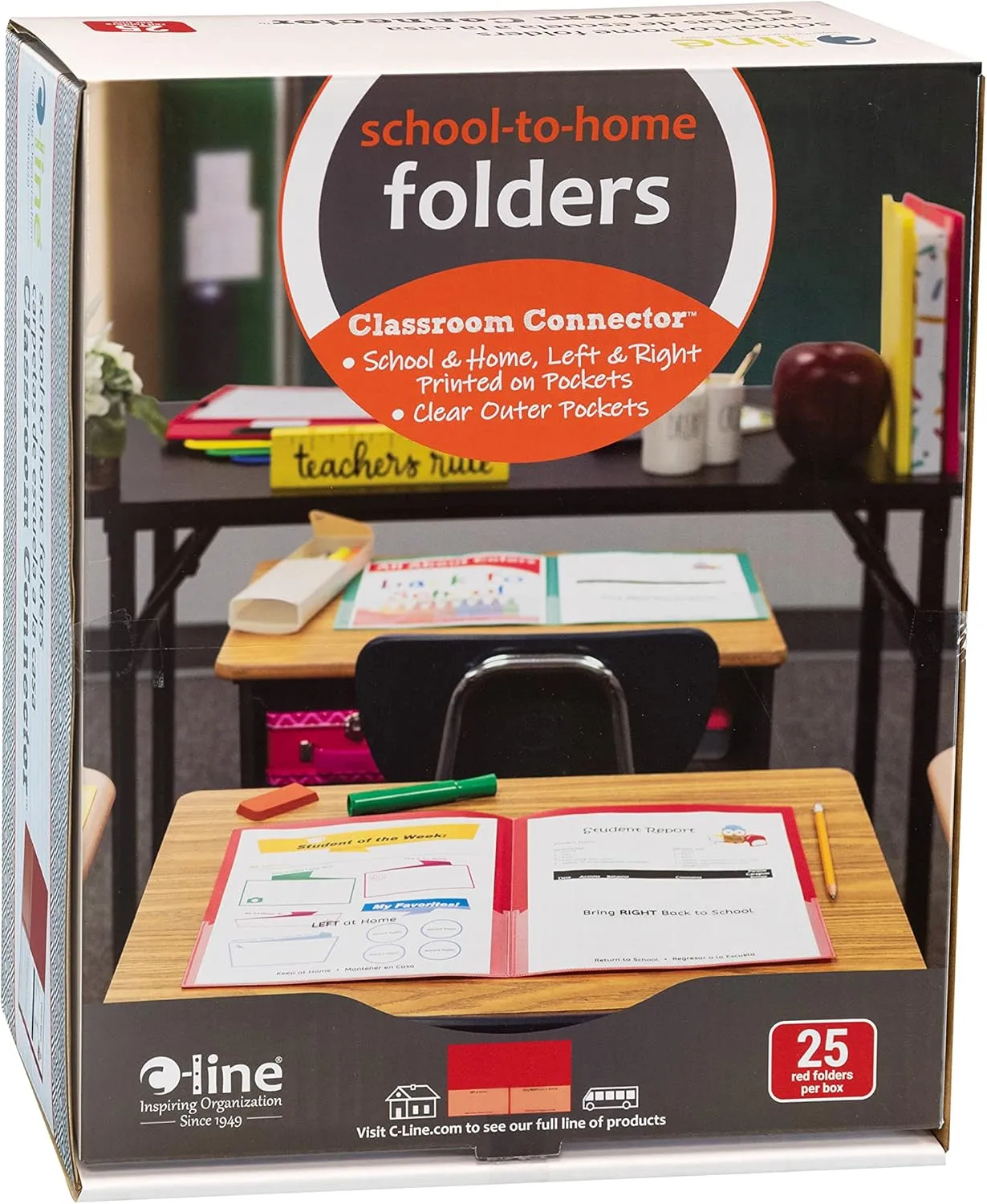 C-LINE Classroom Connector School-to-Home Folders