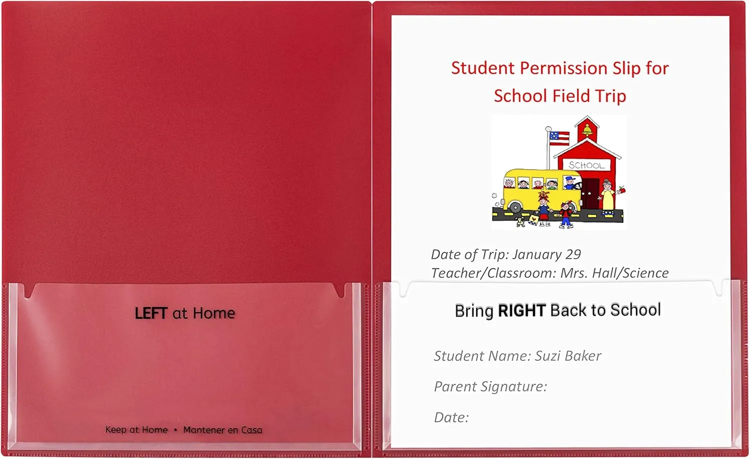 C-LINE Classroom Connector School-to-Home Folders