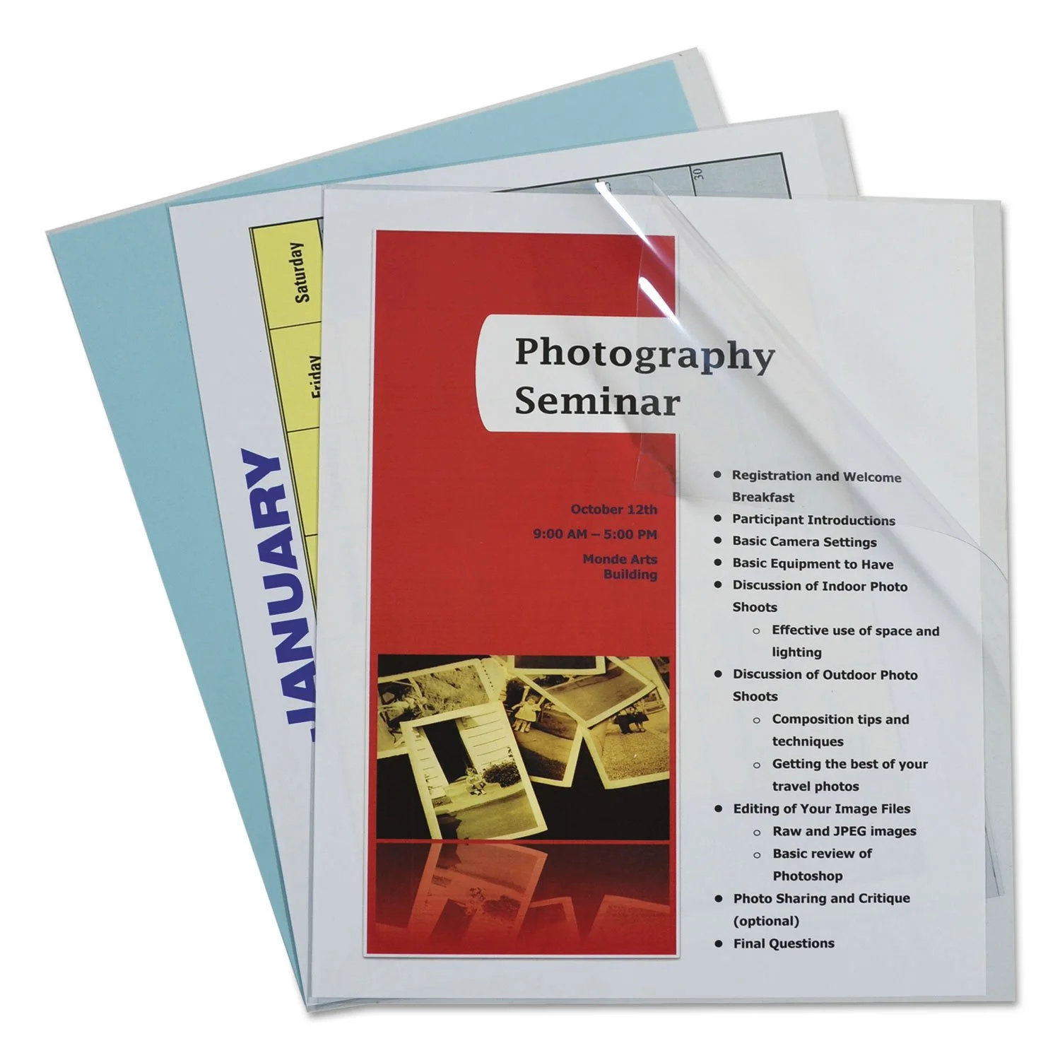 C-Line Clear Report Covers, Letter Size (8.5 x 11), 100/Box
