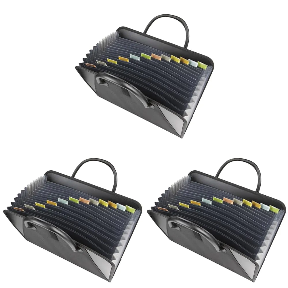 C-Line Expanding File with Handles, Letter Size, Black (48211)