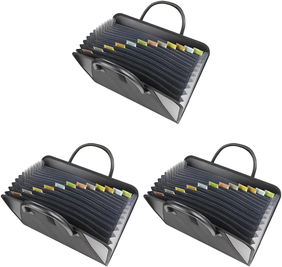 C-Line Expanding File with Handles, Letter Size, Black (48211)
