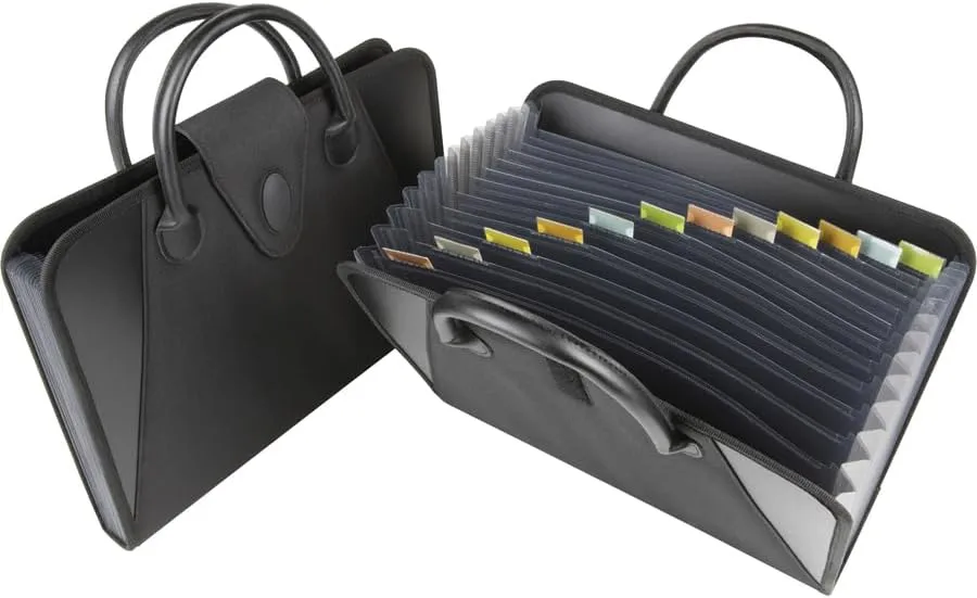 C-Line Expanding File with Handles, Letter Size, Black (48211)