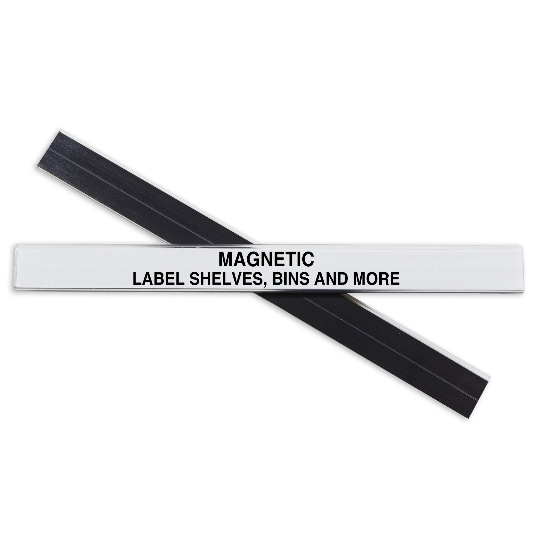 C-Line HOL-DEX Magnetic Shelf/Bin Label Holders, Side Load, 0.5 x 6, Clear, 10/Box