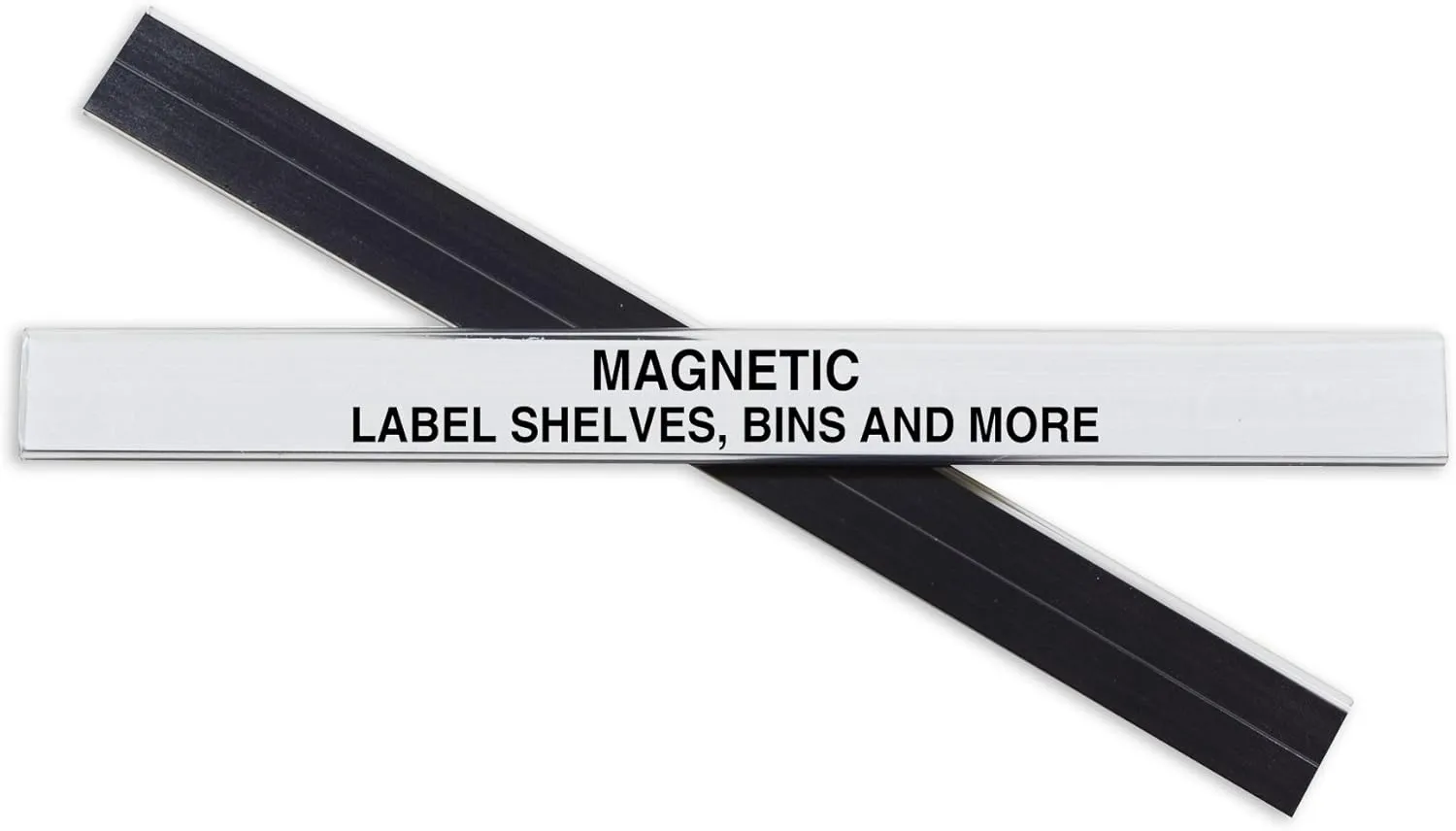 C-Line HOL-DEX Magnetic Shelf/Bin Label Holders, Side Load, 0.5 x 6, Clear, 10/Box
