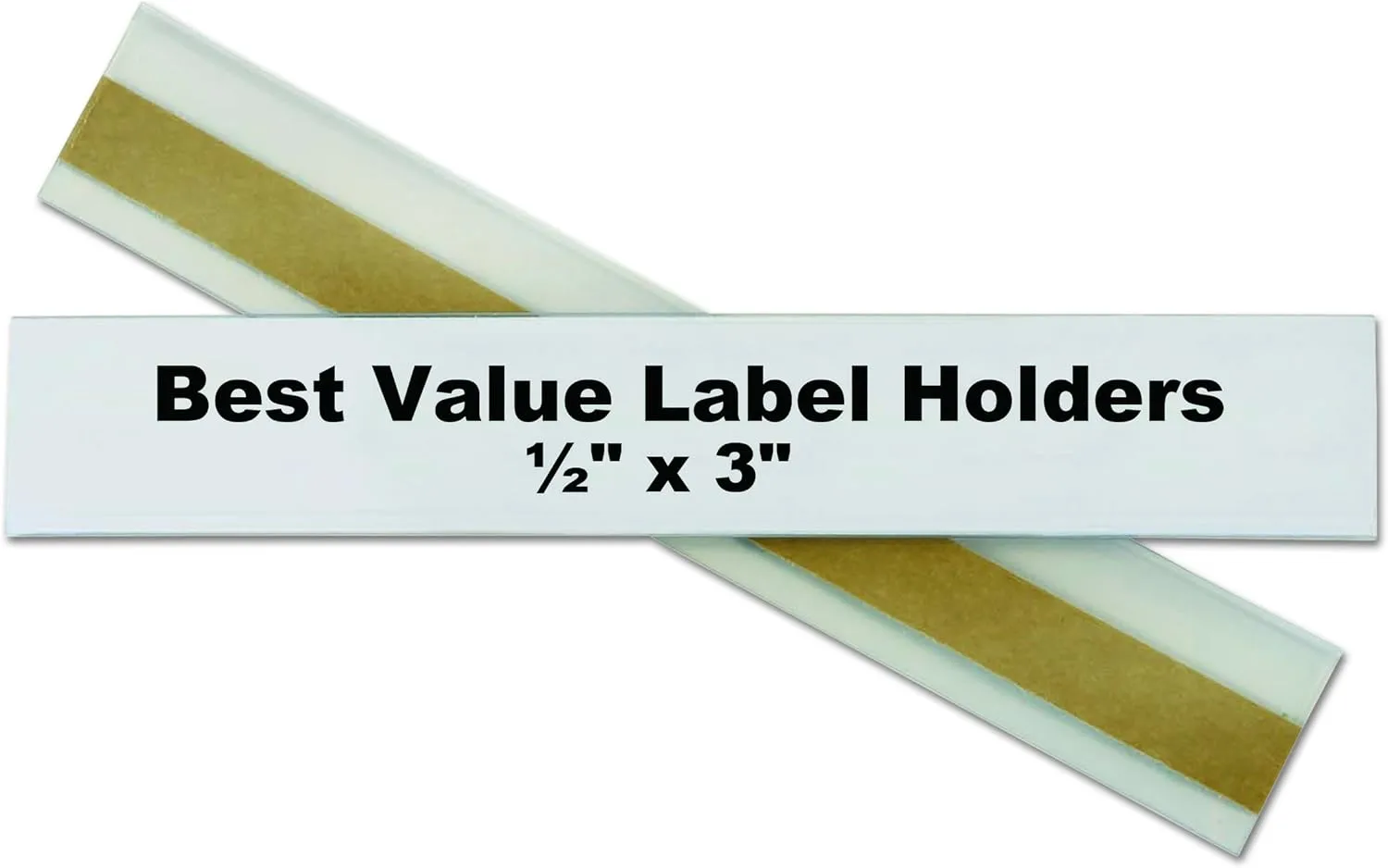 C-Line Self-Adhesive Label Holders, Top Load, 0.5 x 3, Clear - 50/Pack
