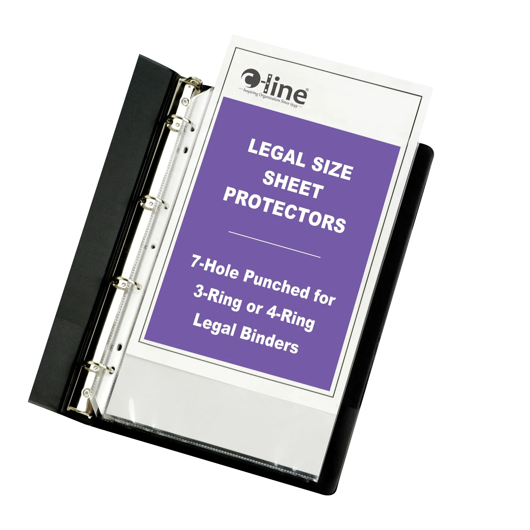 C-Line Top Loading Heavyweight Sheet Protectors, Legal, Clear, 50/Box (62047)