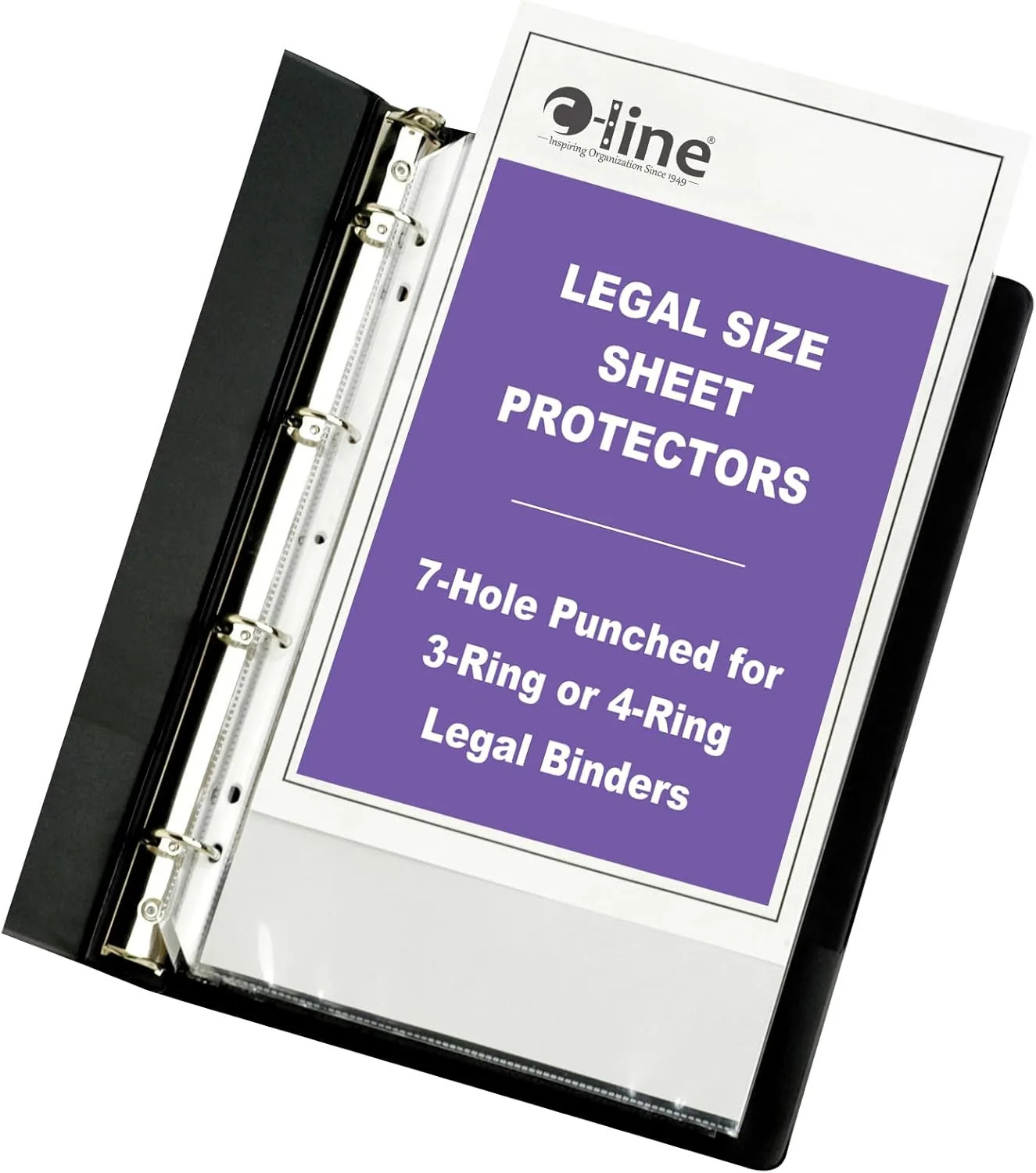 C-Line Top Loading Heavyweight Sheet Protectors, Legal, Clear, 50/Box (62047)