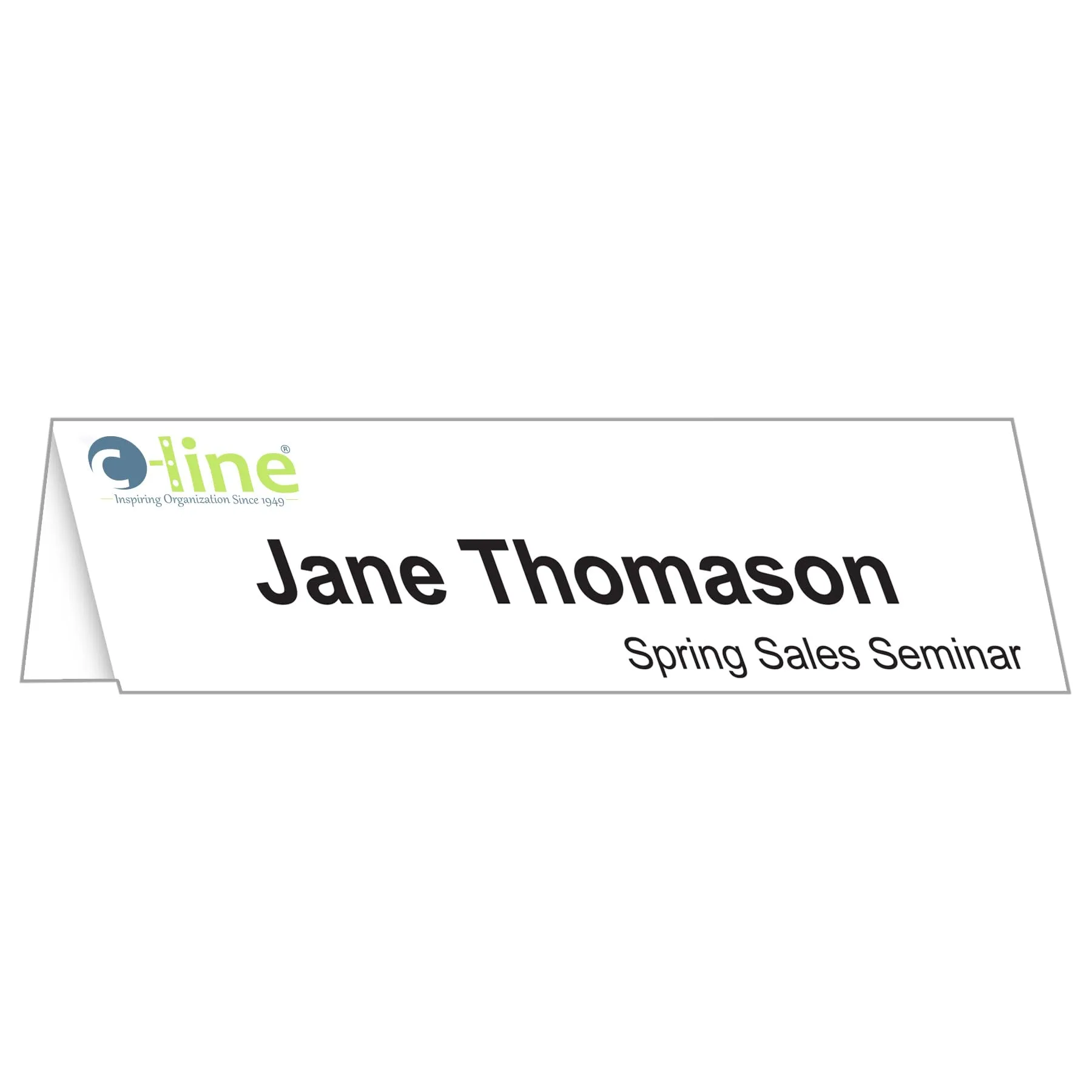 C-Line Name Tent Holders & Scored Name Tent Cards