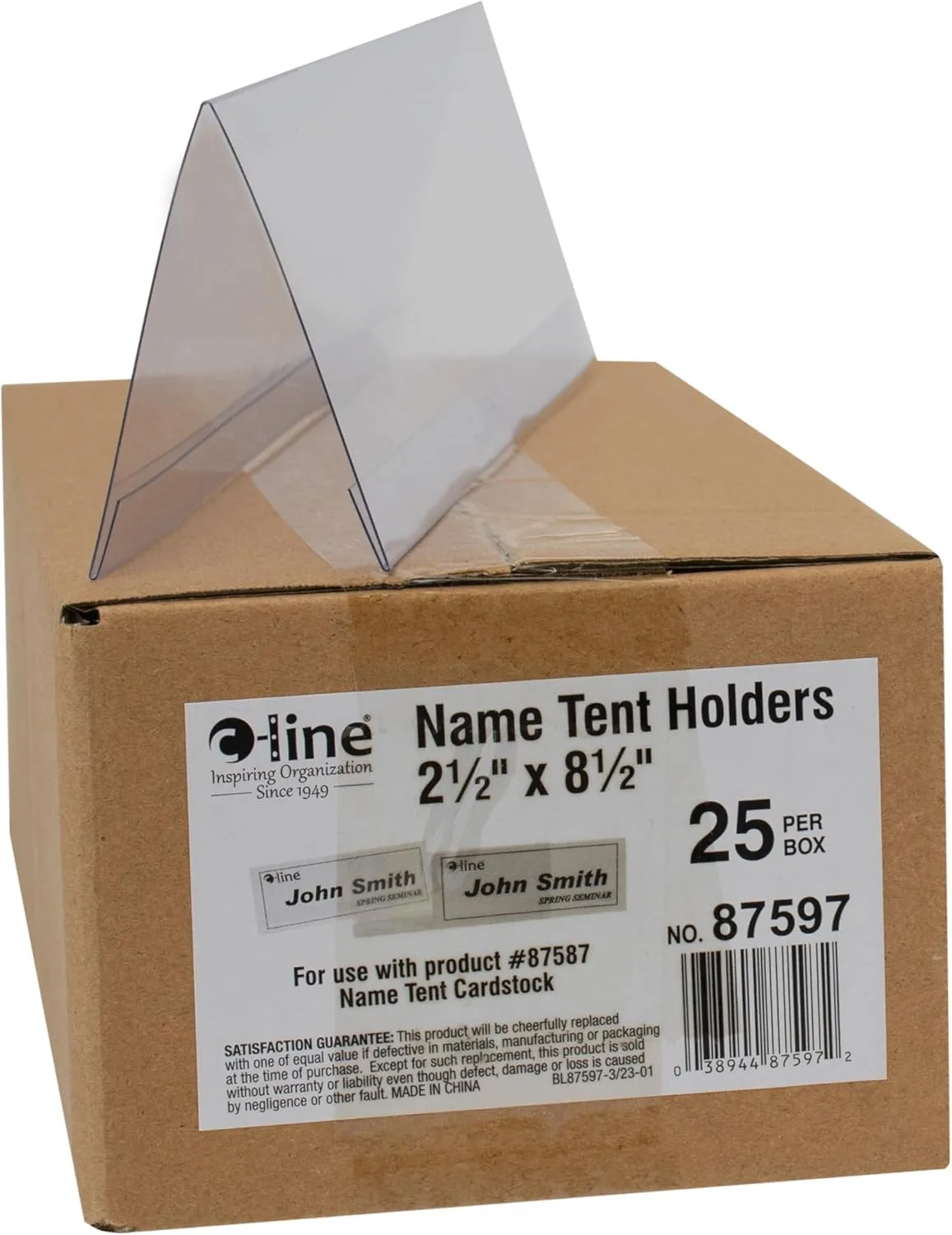 C-Line Name Tent Holders & Scored Name Tent Cards