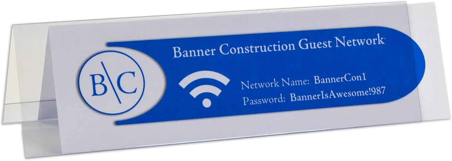 C-Line Name Tent Holders & Scored Name Tent Cards