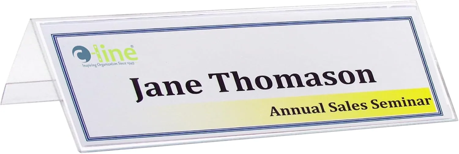 C-Line Name Tent Holders & Scored Name Tent Cards