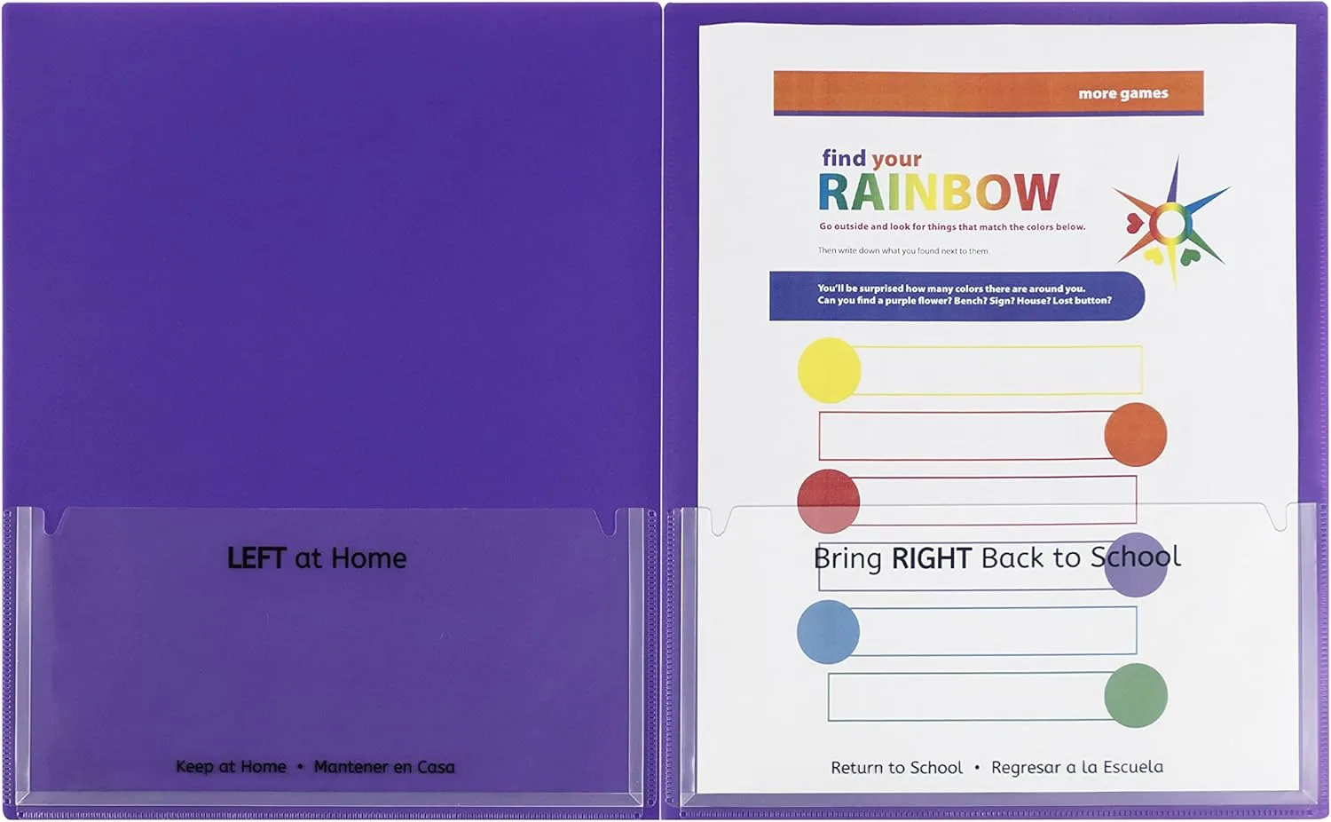 C-LINE Classroom Connector School-to-Home Folders