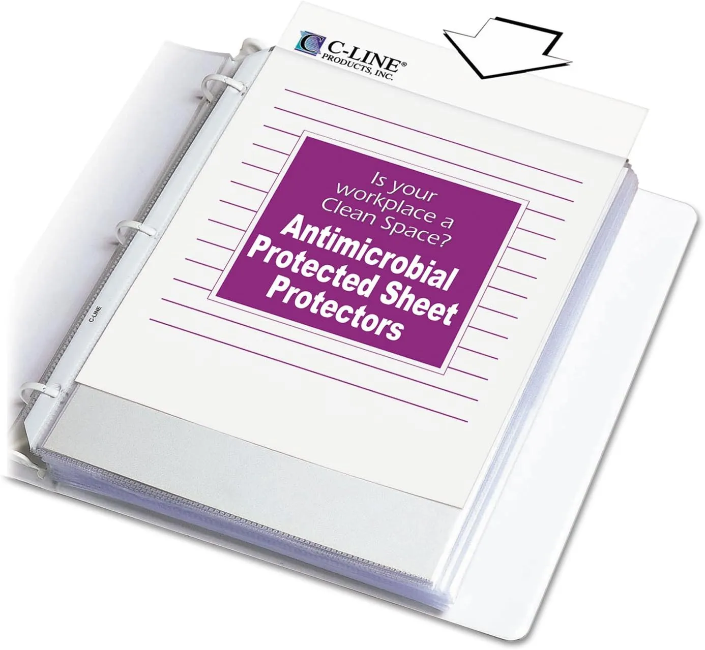C-Line Polypropylene Top-Loading Sheet Protectors, Letter 8.5 x 11, 100 Pack, Clear