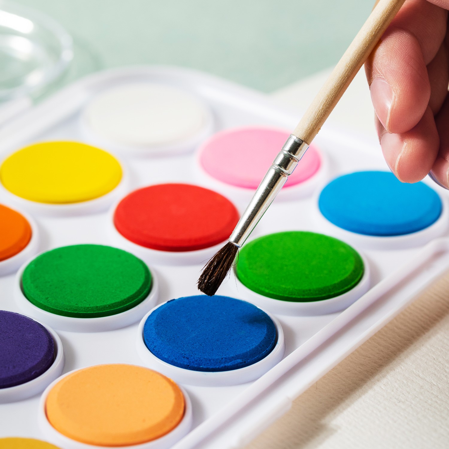 DELI C20-12 WATERCOLOR PAINTS 12 COLORS