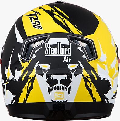 STEELBIRD SBA-1 BEAST GLOSSY BLACK/YELLOW C/V (L)