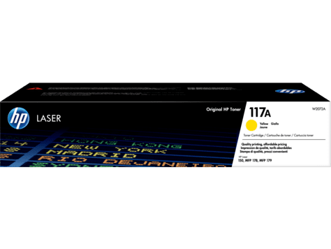 HP 117A Yellow Original Laser Toner Cartridge (W2072A) HP 117A Yellow Original Laser Toner Cartridge (W2072A)