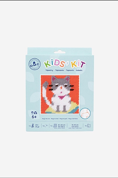DMC Kids' Kit - Kit Tappezzeria MAYA IL GATTO (C09N244K) DMC Kids' Kit - Kit Tappezzeria MAYA IL GATTO (C09N244K)