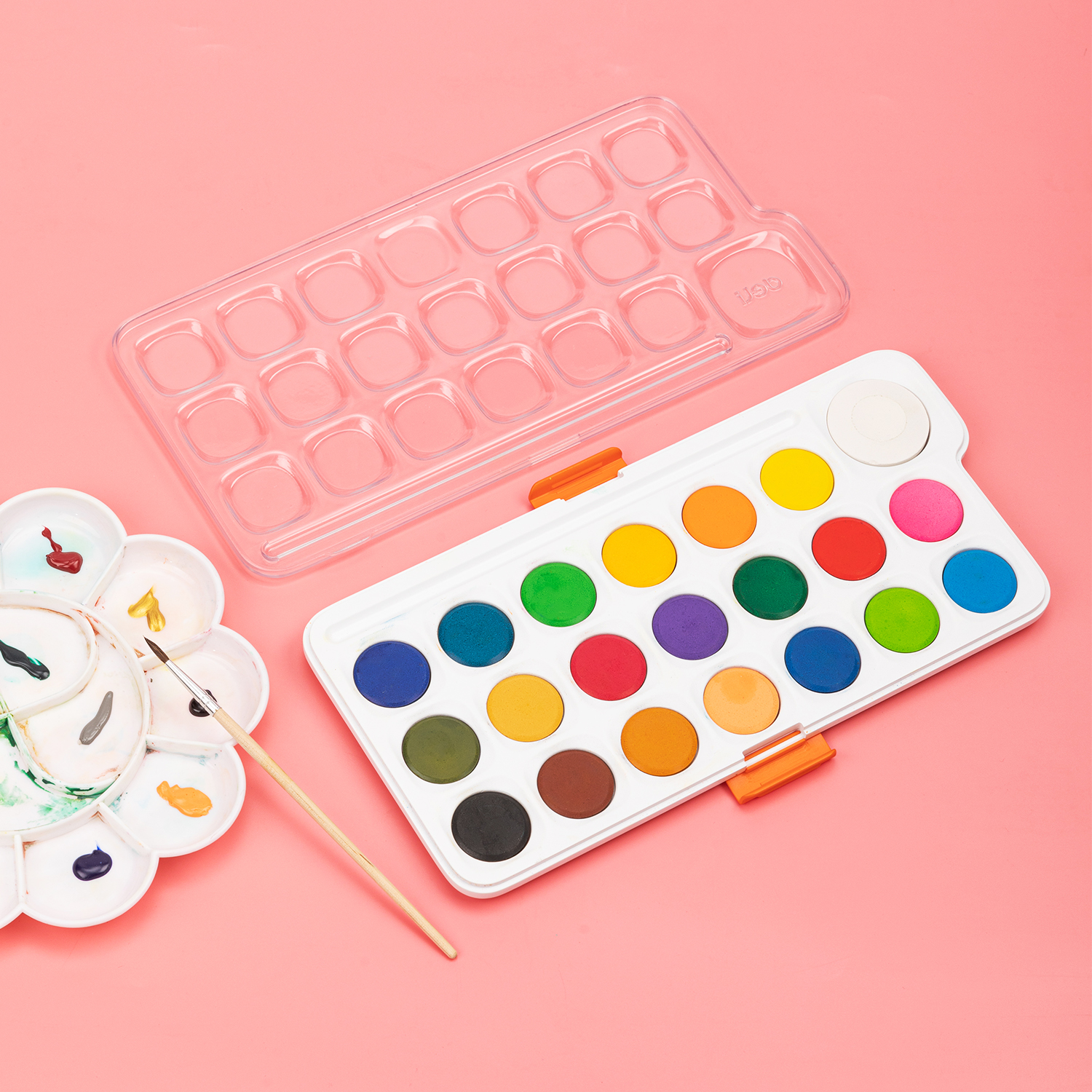 DELI C10-21 WATER COLOR PAINTS 21 COLORS