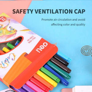 DELI C10000 WASHABLE FELT PENS 12s