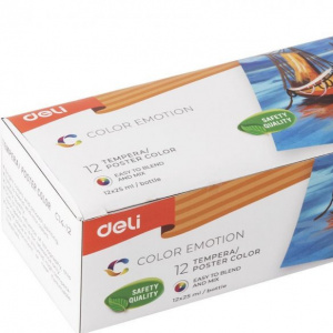 DELI C14-12 TEMPERA POSTER COLOR 25ML/BTL