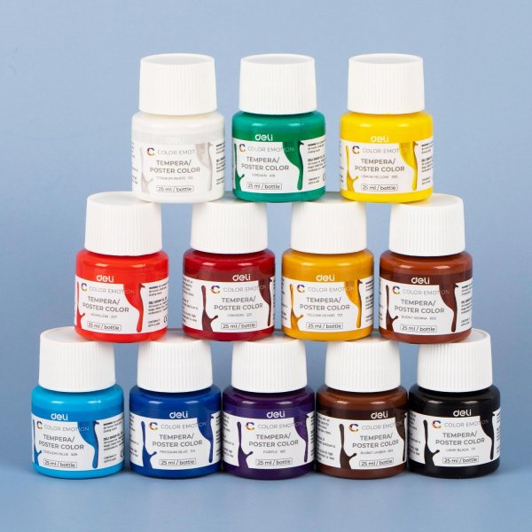 DELI C14-12 TEMPERA POSTER COLOR 25ML/BTL