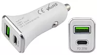 Fast car charger with USB C port