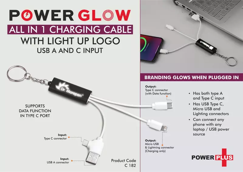 PowerGlow All in 1 Charging cable