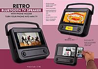 Retro Bluetooth TV Speaker with Phone holder