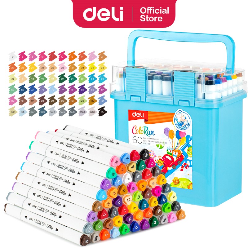 DELI C187-60 SKETCH MARKERS COLORUN 60/s