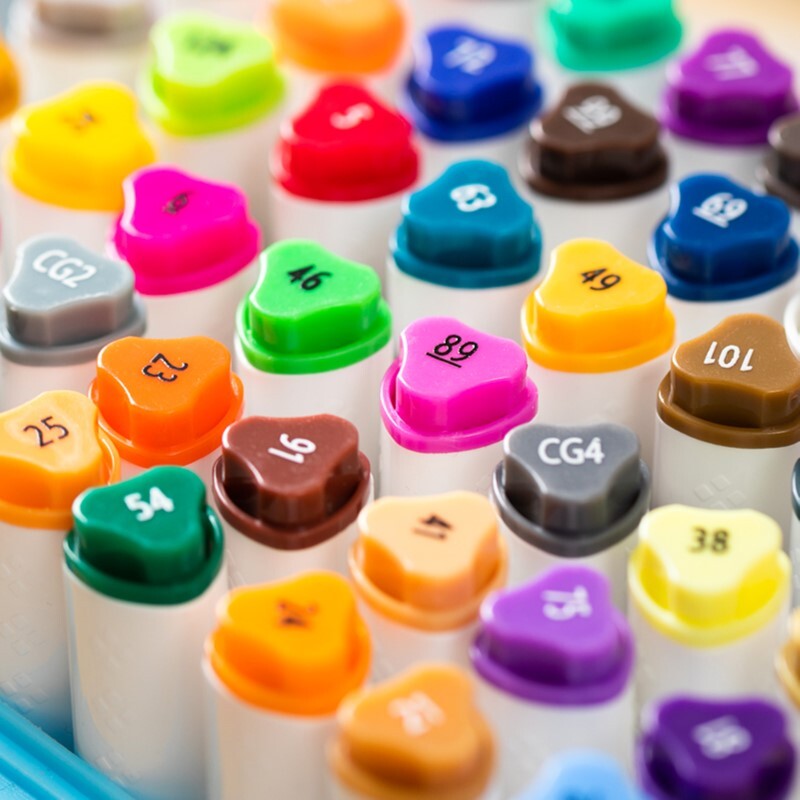 DELI C187-48 COLORUN SKETCH MARKERS DUAL-TIP