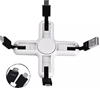 Spinner Charging cable with 4 spokes