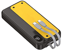 ZapX 10: 10,000 mAh Power bank with Display & In-Built Cables