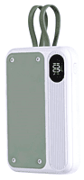 ZapX 10 Mini: 10,000 mAh Power bank with Display & In-Built Cables