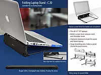Folding laptop stand