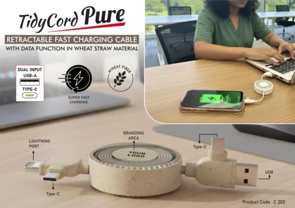 TidyCord Pure: Retractable Fast