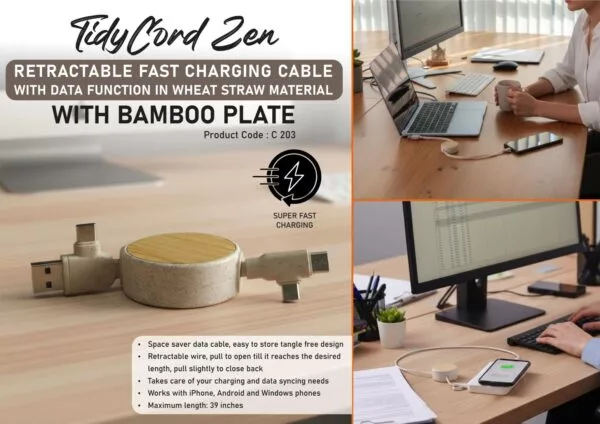 TidyCord Zen: Retractable Fast