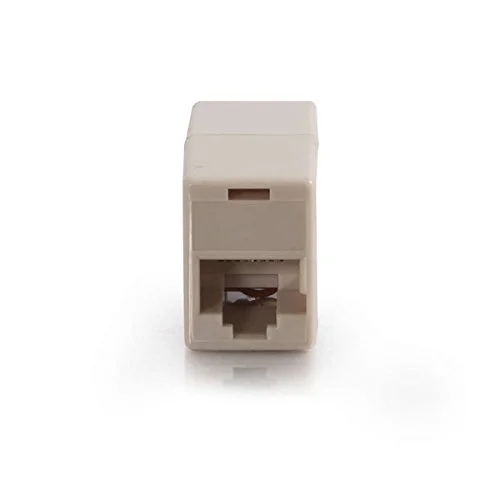 C2G/Cables to Go 01937 RJ45 8-Pin Modular Straight Through Inline Coupler, Ivory (Pack of 3) 1 Count (Pack of 3)