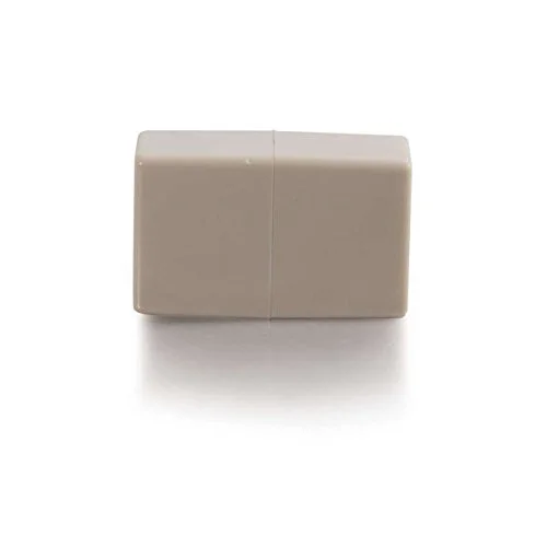 C2G/Cables to Go 01937 RJ45 8-Pin Modular Straight Through Inline Coupler, Ivory (Pack of 3) 1 Count (Pack of 3)
