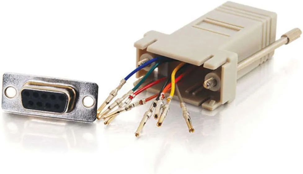 C2G/Cables To Go 02941 RJ45 to DB9 Female Serial RS232 Modular Adapter - Gray