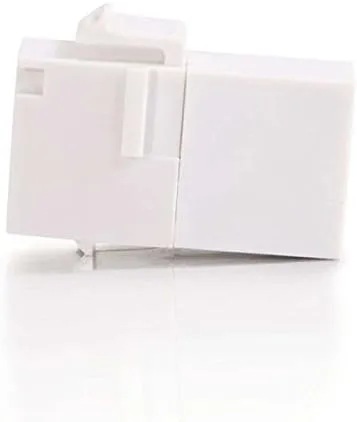 C2G 03677 RJ45 (8P8C) Coupler Keystone Insert Module, White