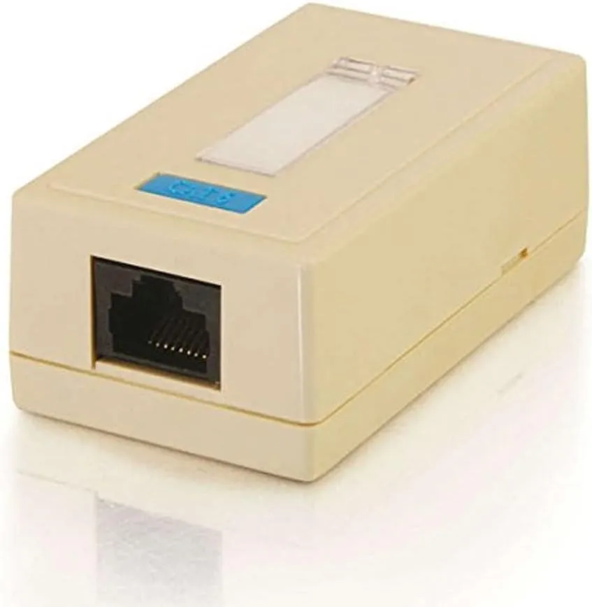 C2G 03835 1-Port Cat5e Surface Mount Box, White
