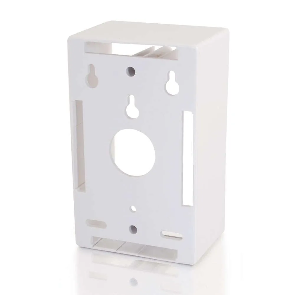 C2G 03839 Single Gang Wall Box, White