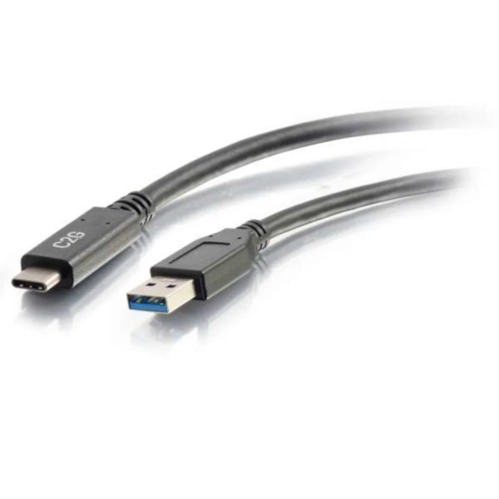 C2G Cables to Go 10' USB A to C Cable, Black (28833)