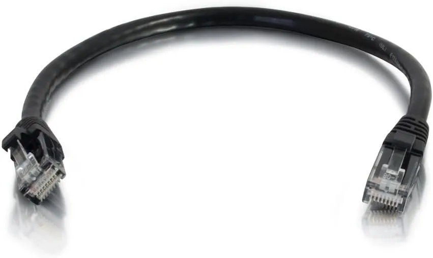 C2G 15208 C2G/Cables to Go Cat5e Snagless Unshielded (UTP) Network Patch Cable, Black (14 Feet)