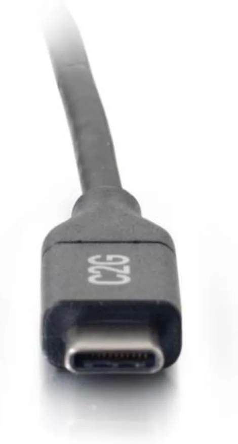 C2G USB Cable, USB 2.0 Cable, USB C to C Cable, Black, 6 Feet (1.82 Meters), Cables to Go 28828